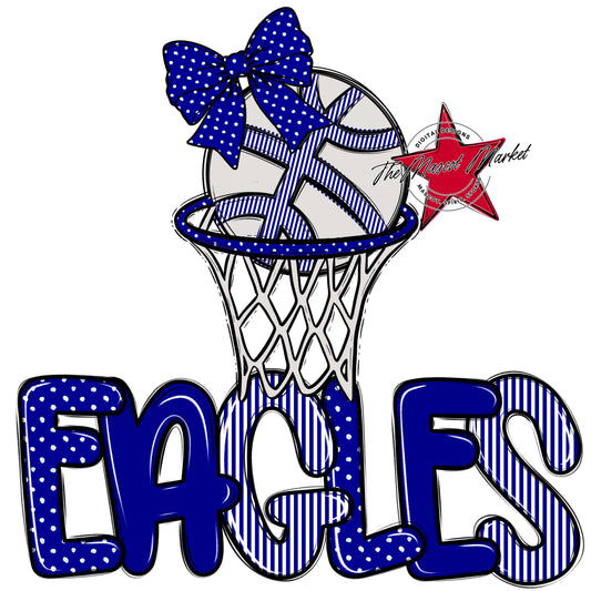 Eagles Basketball Spirit Design-Blue