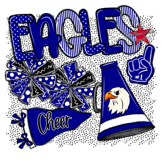 Eagles Cheer Spirit-Blue