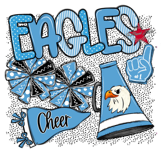 Eagles Cheer Spirit-Carolina Blue