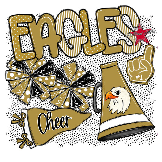 Eagles Cheer Spirit-Gold