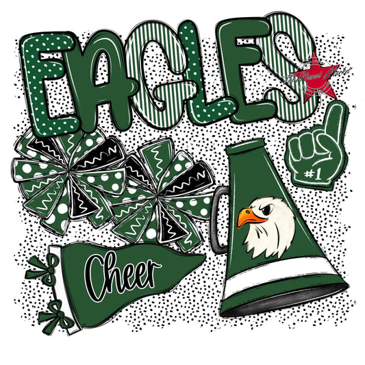 Eagles Cheer Spirit-Green