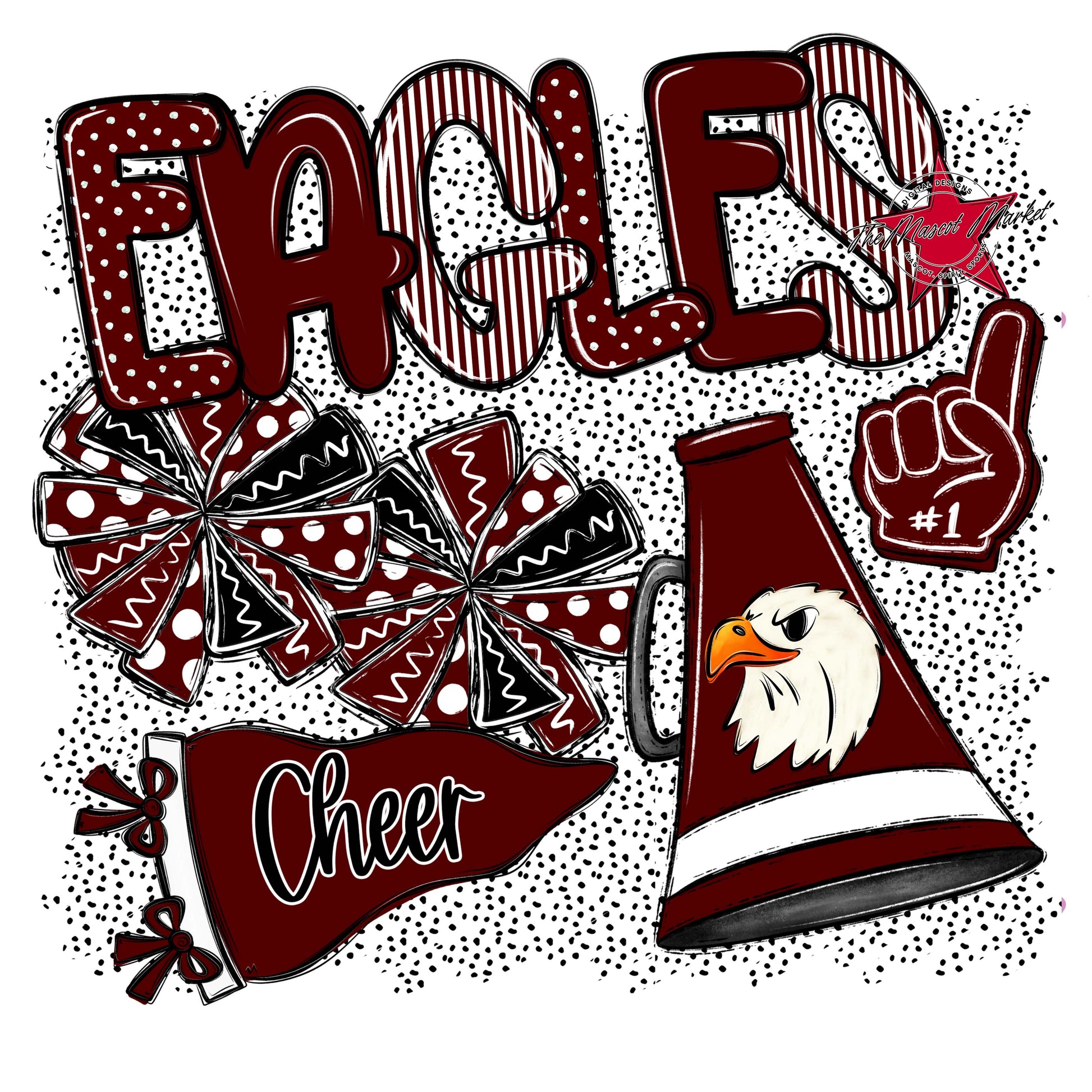 Eagles Cheer Spirit-Maroon