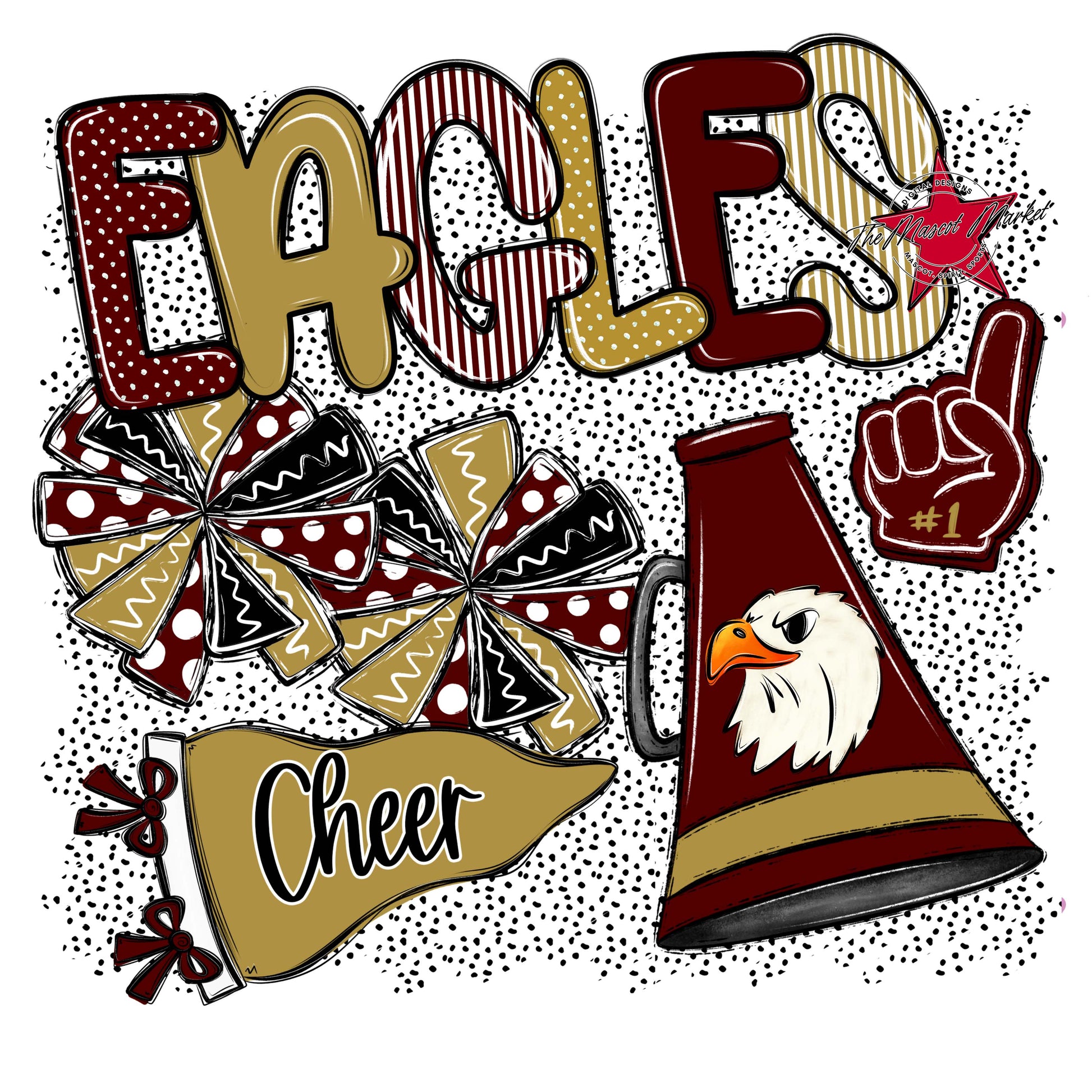 Eagles Cheer Spirit-Maroon & Gold