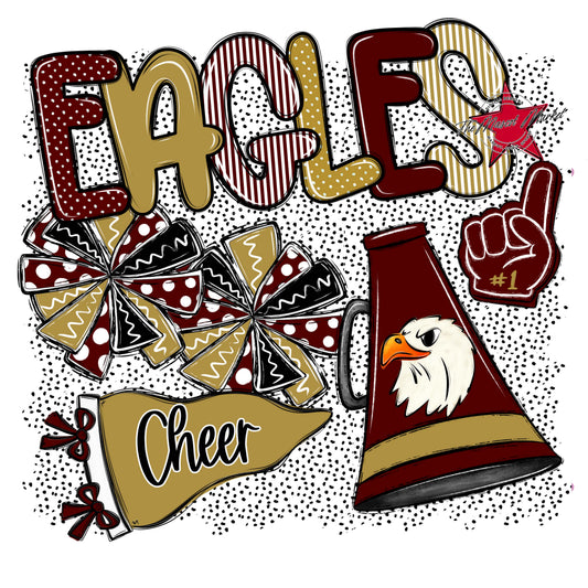 Eagles Cheer Spirit-Maroon & Gold