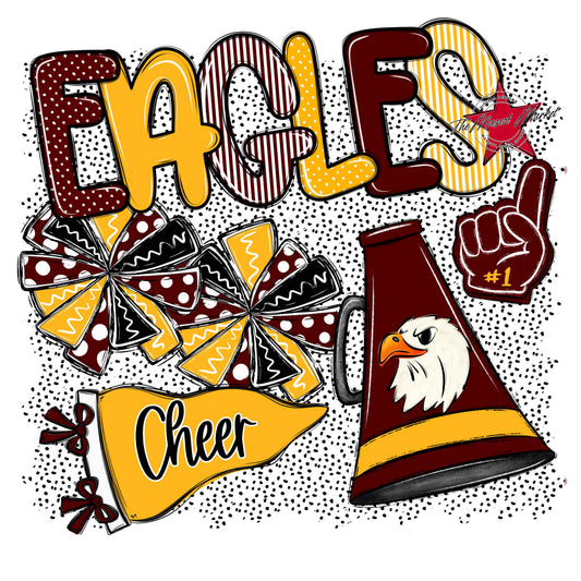 Eagles Cheer Spirit-Maroon & Yellow