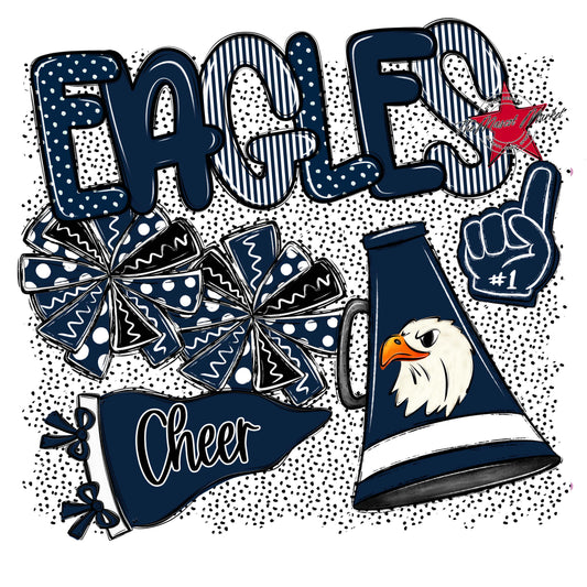 Eagles Cheer Spirit-Navy