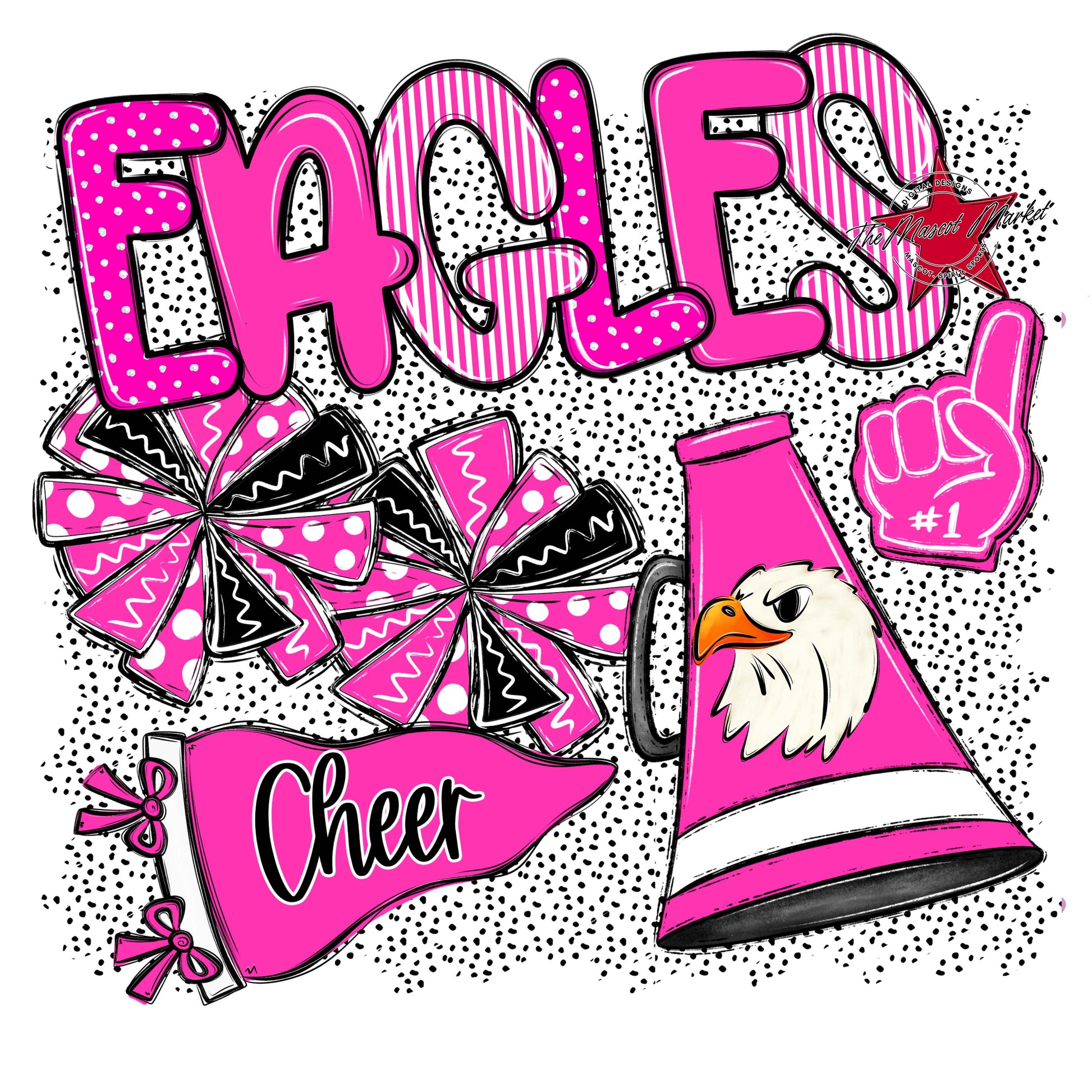 Eagles Cheer Spirit-Pink