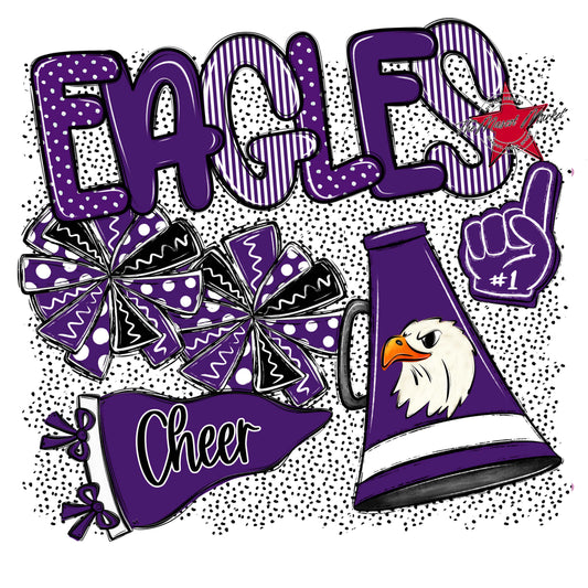 Eagles Cheer Spirit-Purple