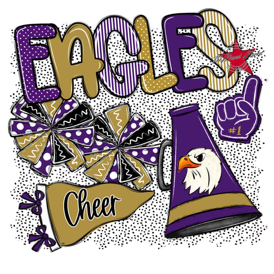 Eagles Cheer Spirit-Purple & Gold