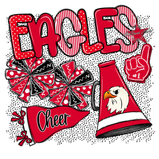 Eagles Cheer Spirit-Red