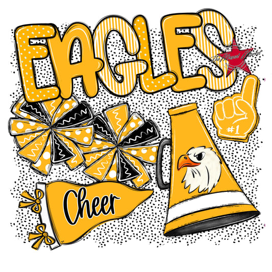 Eagles Cheer Spirit-Yellow