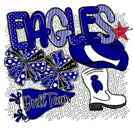 Eagles Drillteam Spirit-Blue