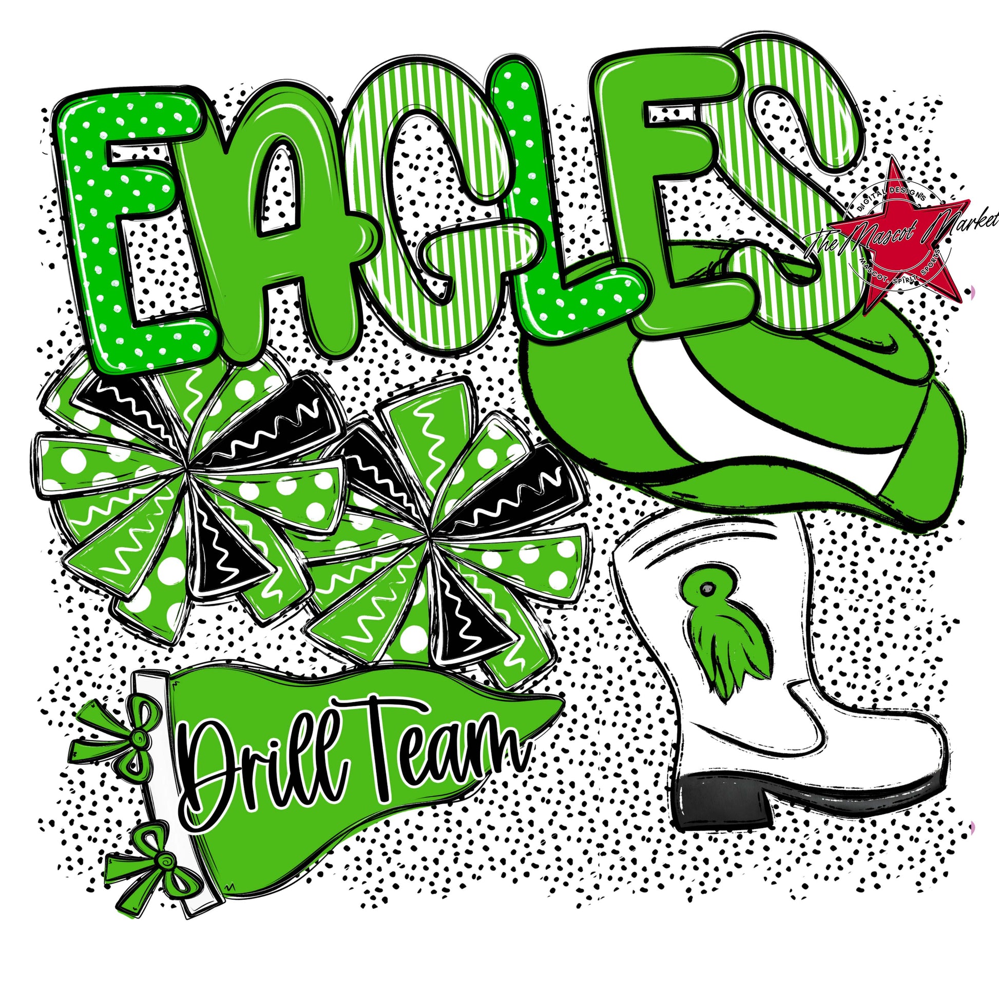 Eagles Drillteam Spirit-Bright Green