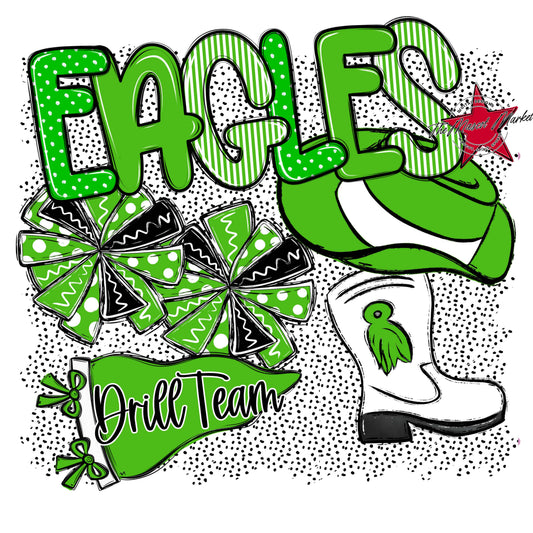Eagles Drillteam Spirit-Bright Green
