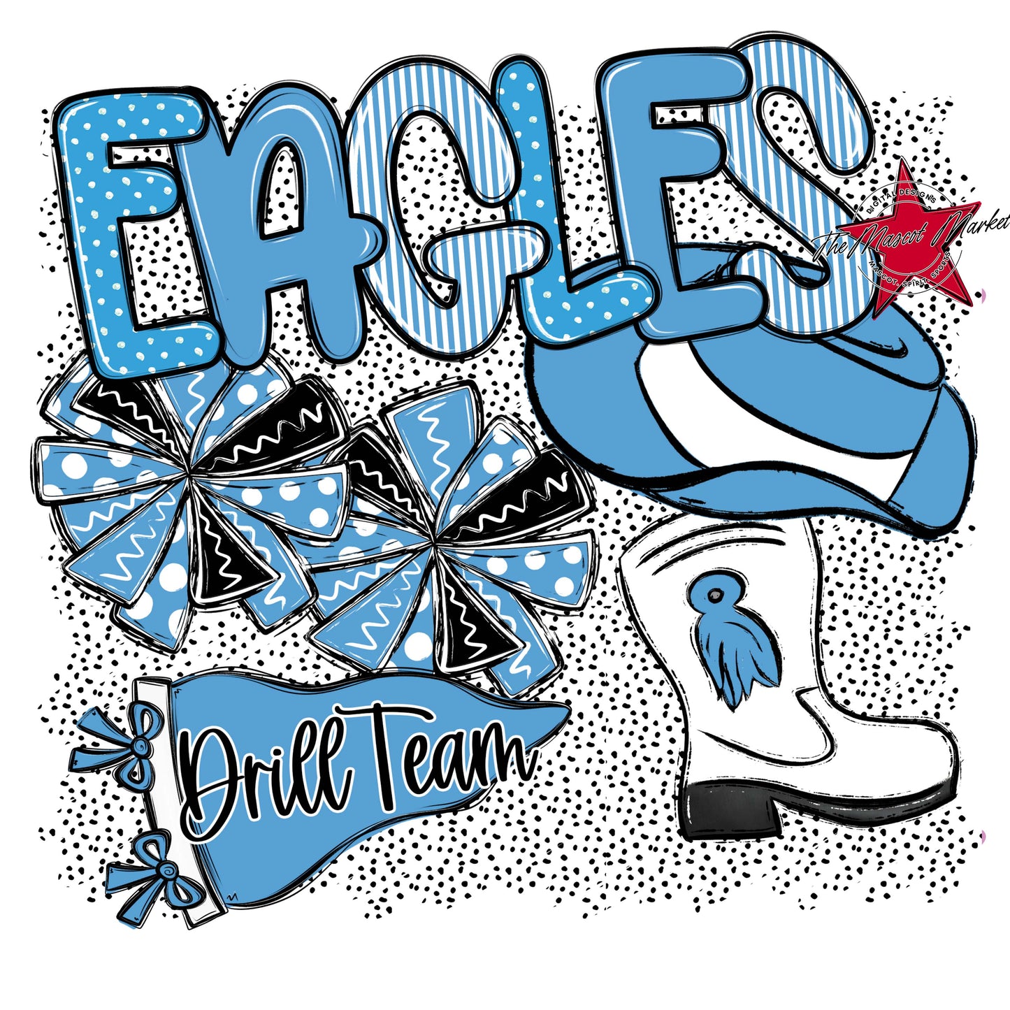 Eagles Drillteam Spirit-Carolina Blue