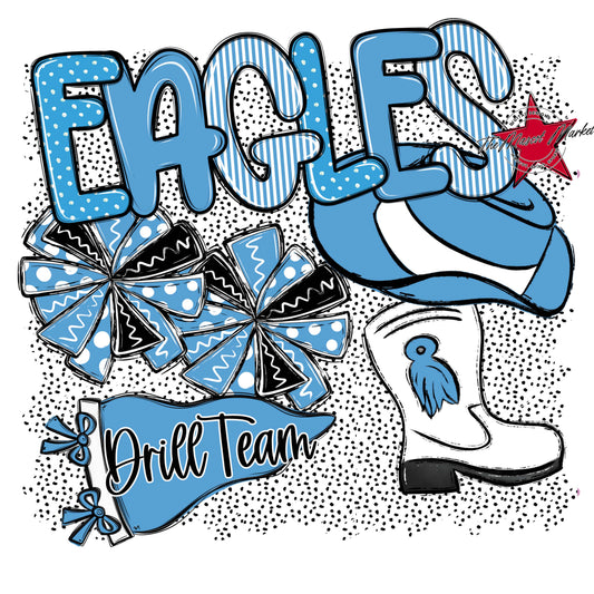 Eagles Drillteam Spirit-Carolina Blue