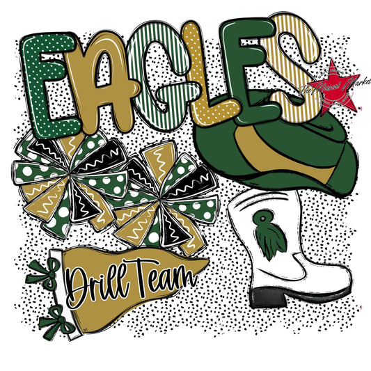 Eagles Drillteam Spirit-Green & Gold