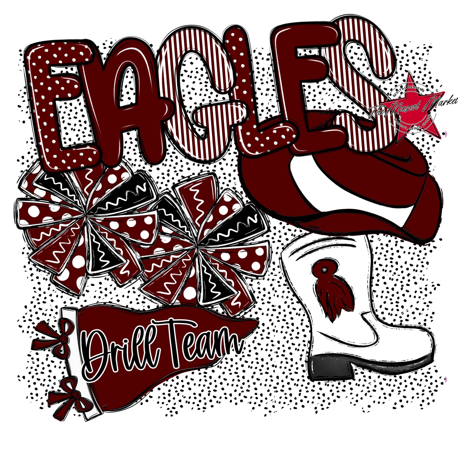 Eagles Drillteam Spirit-Maroon