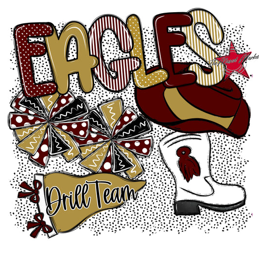 Eagles Drillteam Spirit-Maroon & Gold