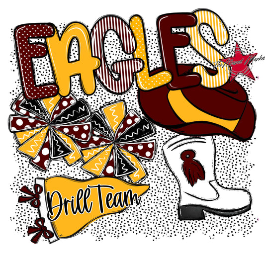 Eagles Drillteam Spirit-Maroon & Yellow