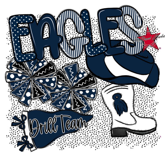 Eagles Drillteam Spirit-Navy