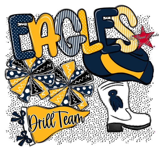 Eagles Drillteam Spirit-Navy & Yellow