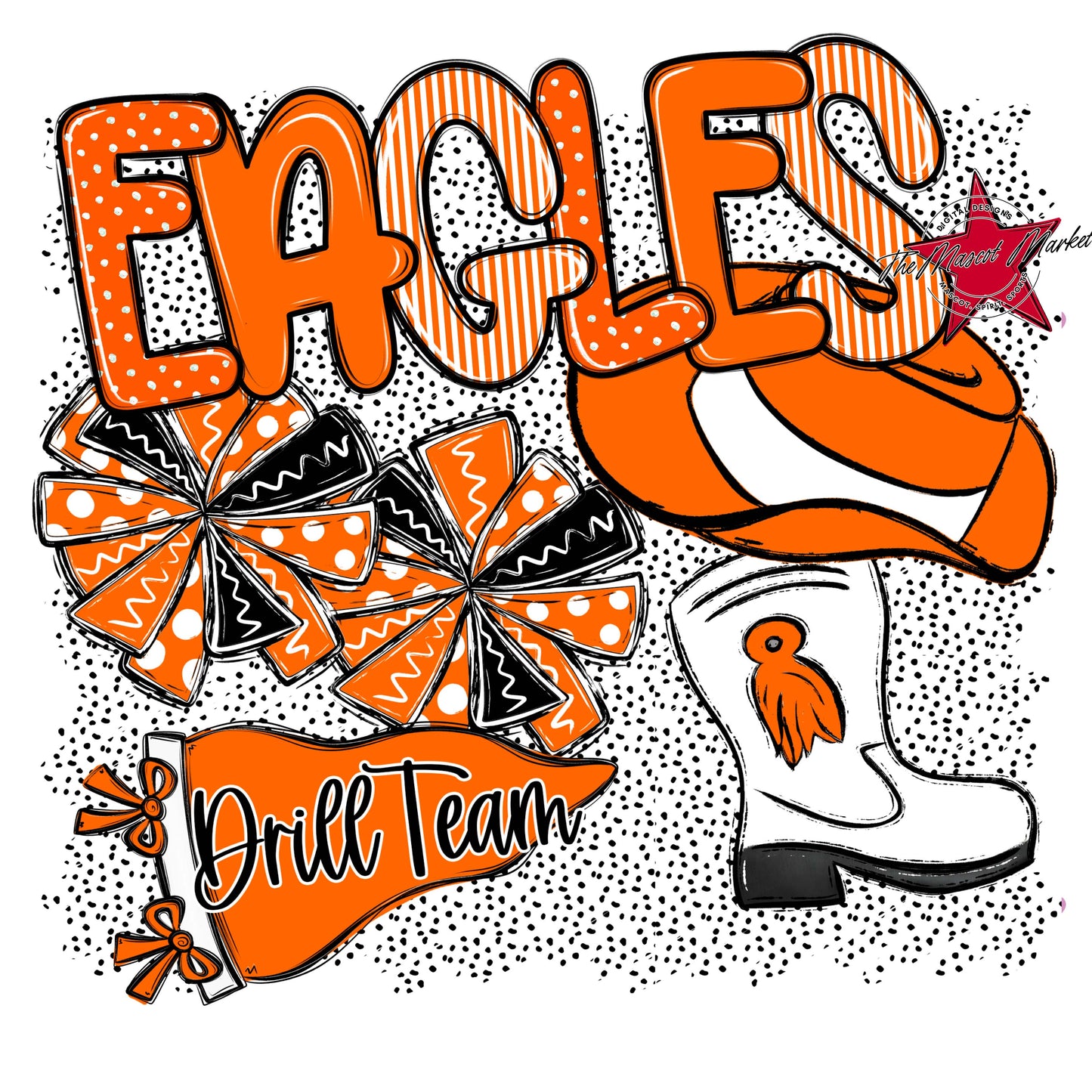 Eagles Drillteam Spirit-Orange