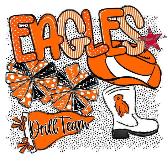 Eagles Drillteam Spirit-Orange