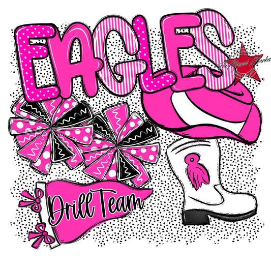 Eagles Drillteam Spirit-Pink