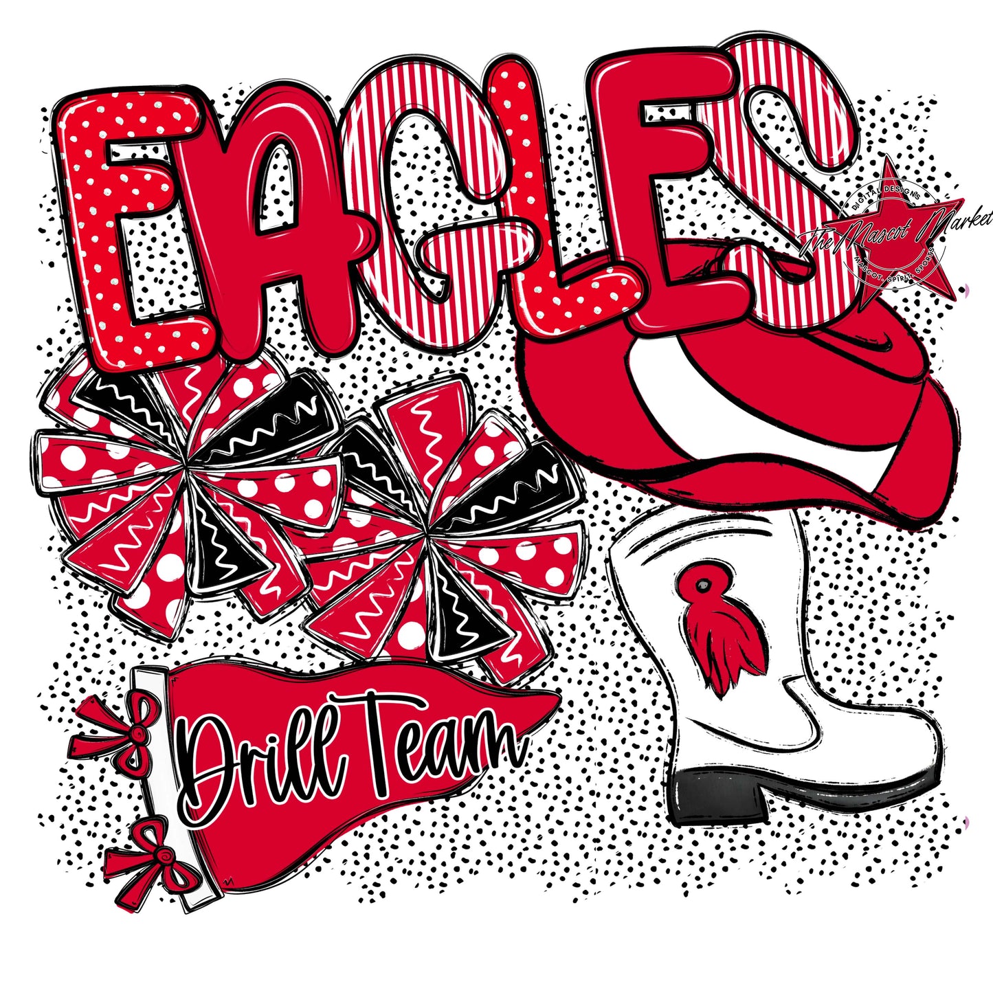 Eagles Drillteam Spirit-Red