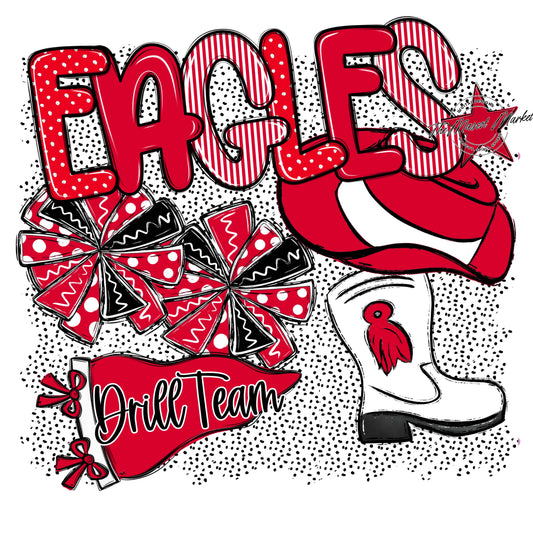 Eagles Drillteam Spirit-Red