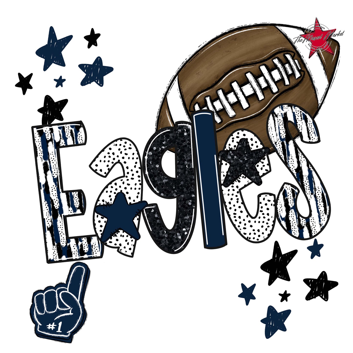 Eagles Football Scrape-Navy