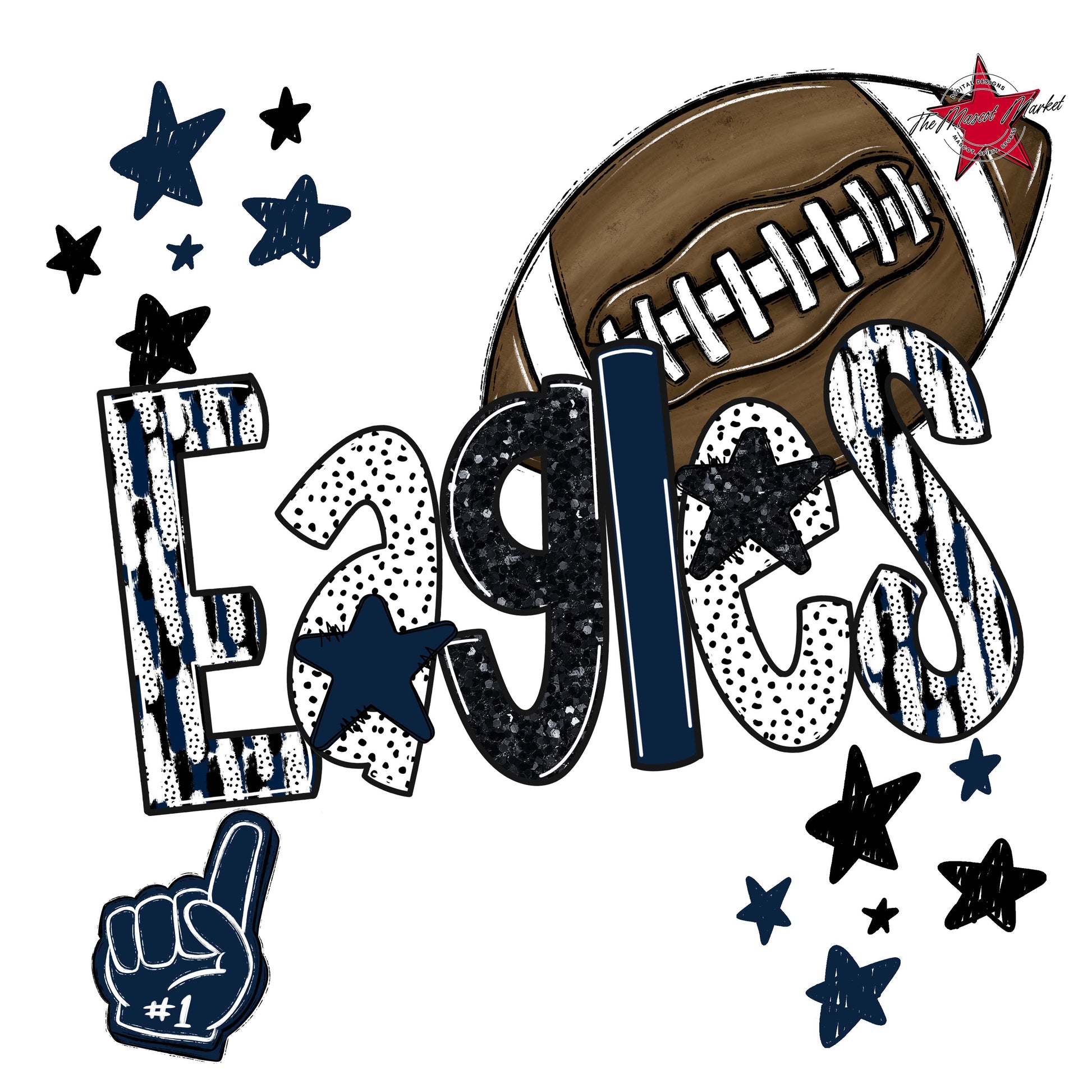 Eagles Football Scrape-Navy