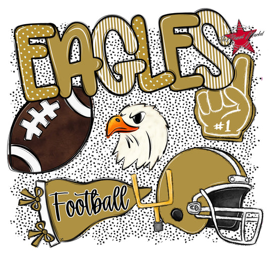 Eagles Football Spirit-Gold