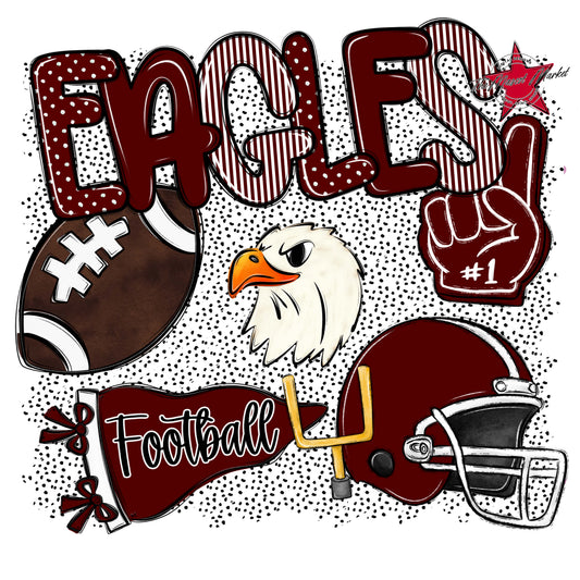 Eagles Football Spirit-Maroon