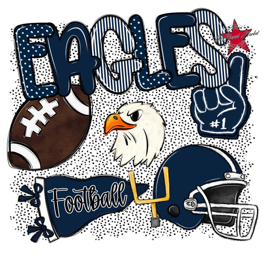 Eagles Football Spirit-Navy