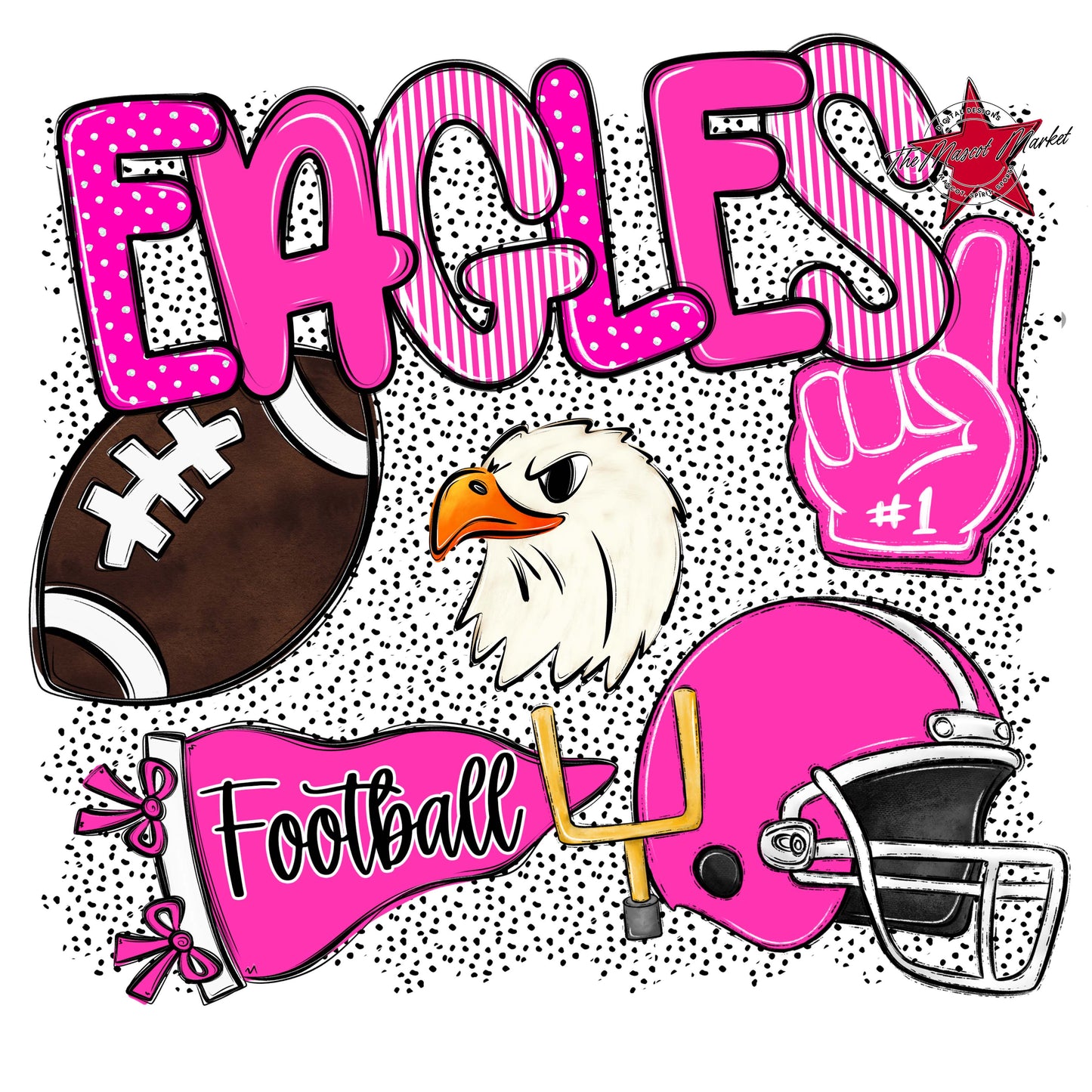 Eagles Football Spirit-Pink