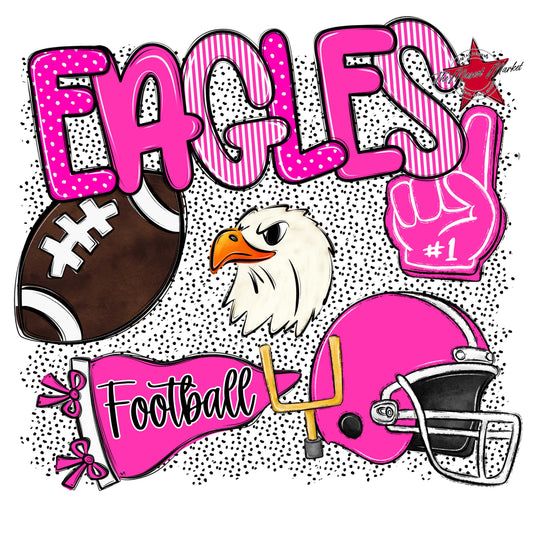 Eagles Football Spirit-Pink