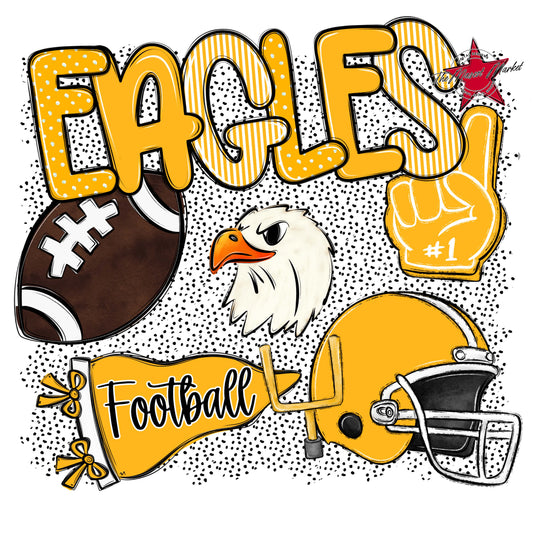 Eagles Football Spirit-Yellow