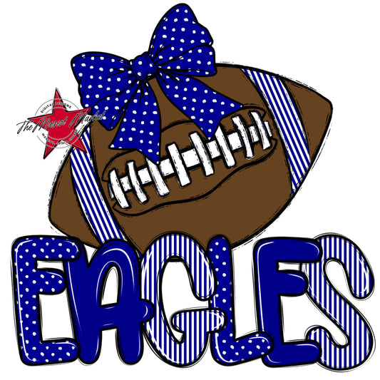 Eagles Football Spirit Design-Blue
