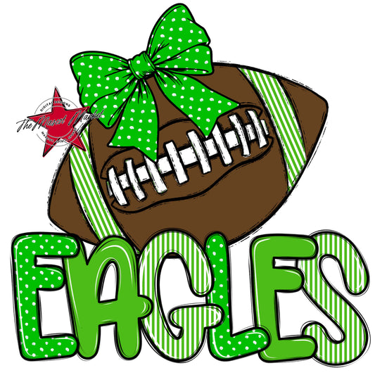 Eagles Football Spirit Design-Bright Green