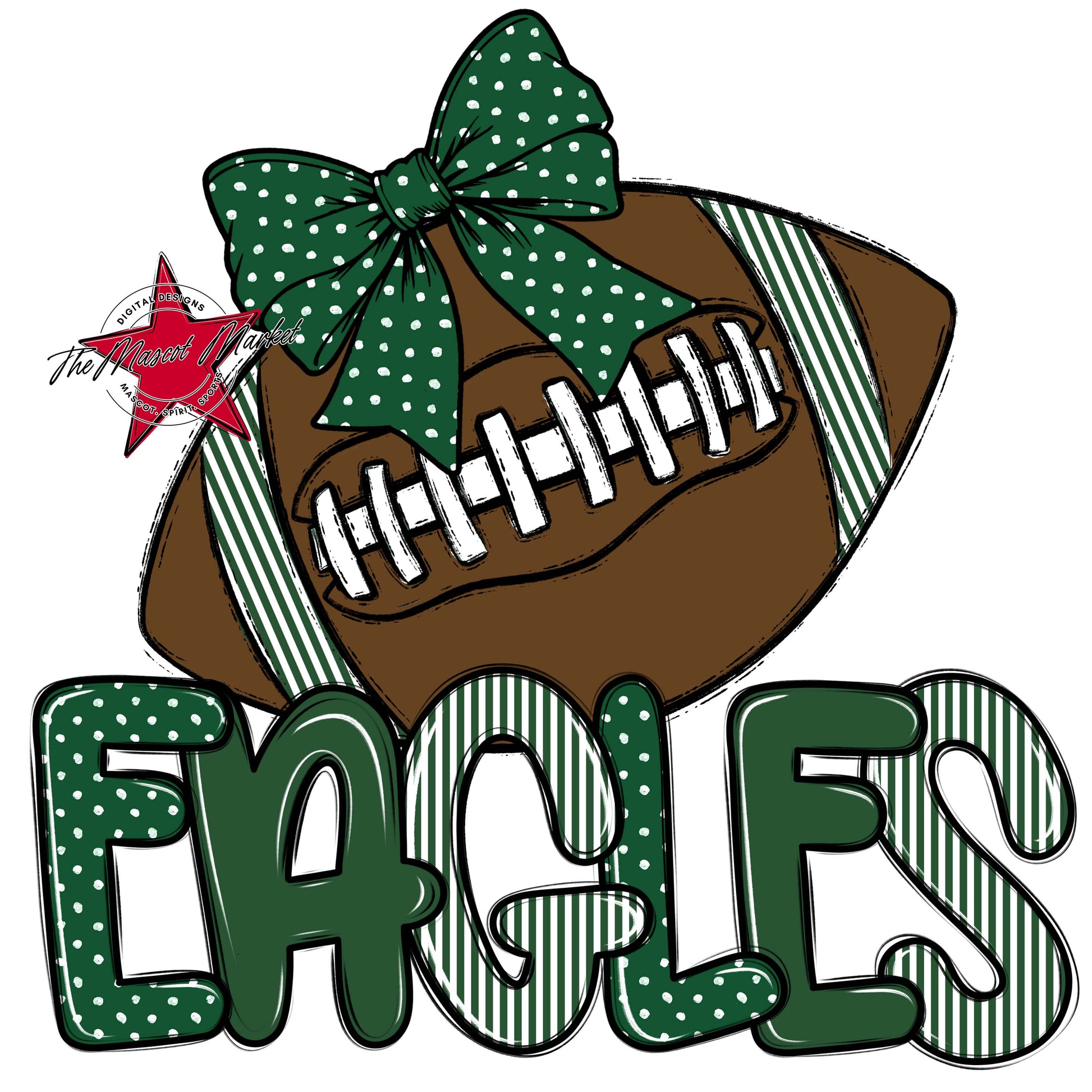 Eagles Football Spirit Design-Green