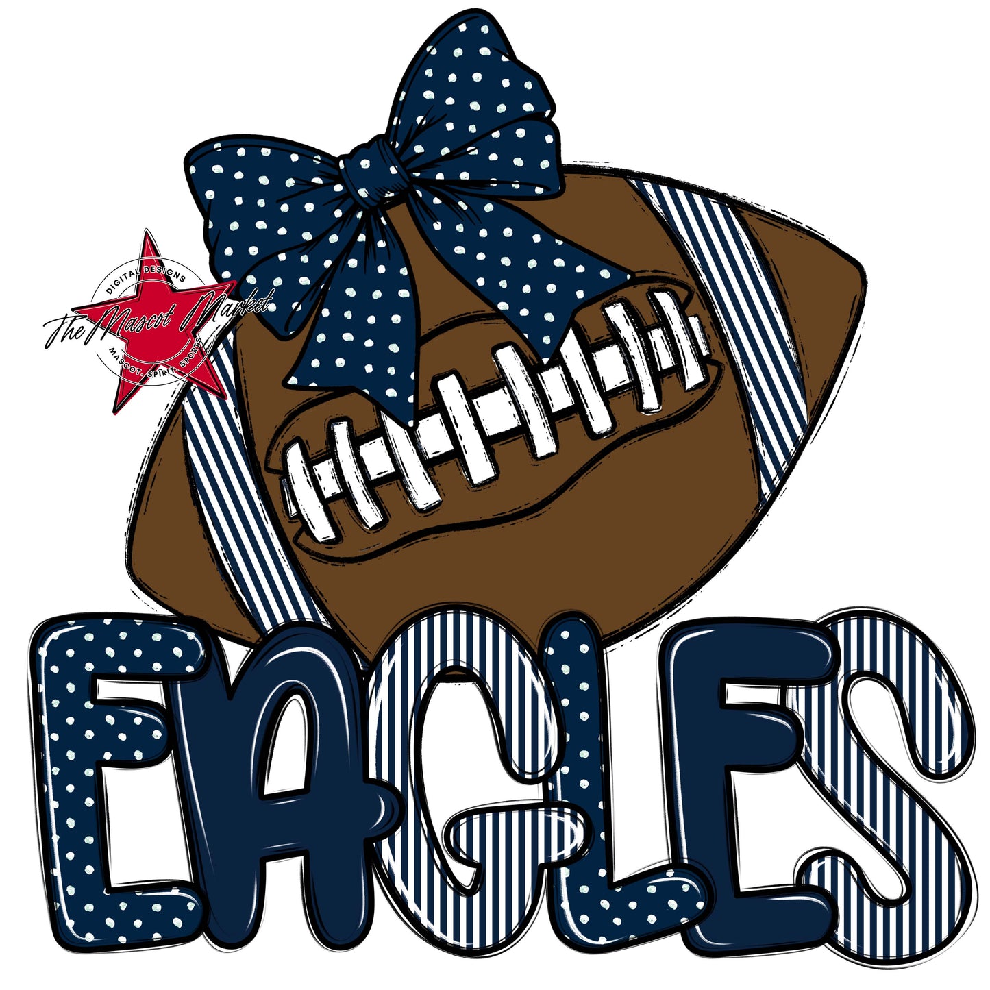 Eagles Football Spirit Design-Navy