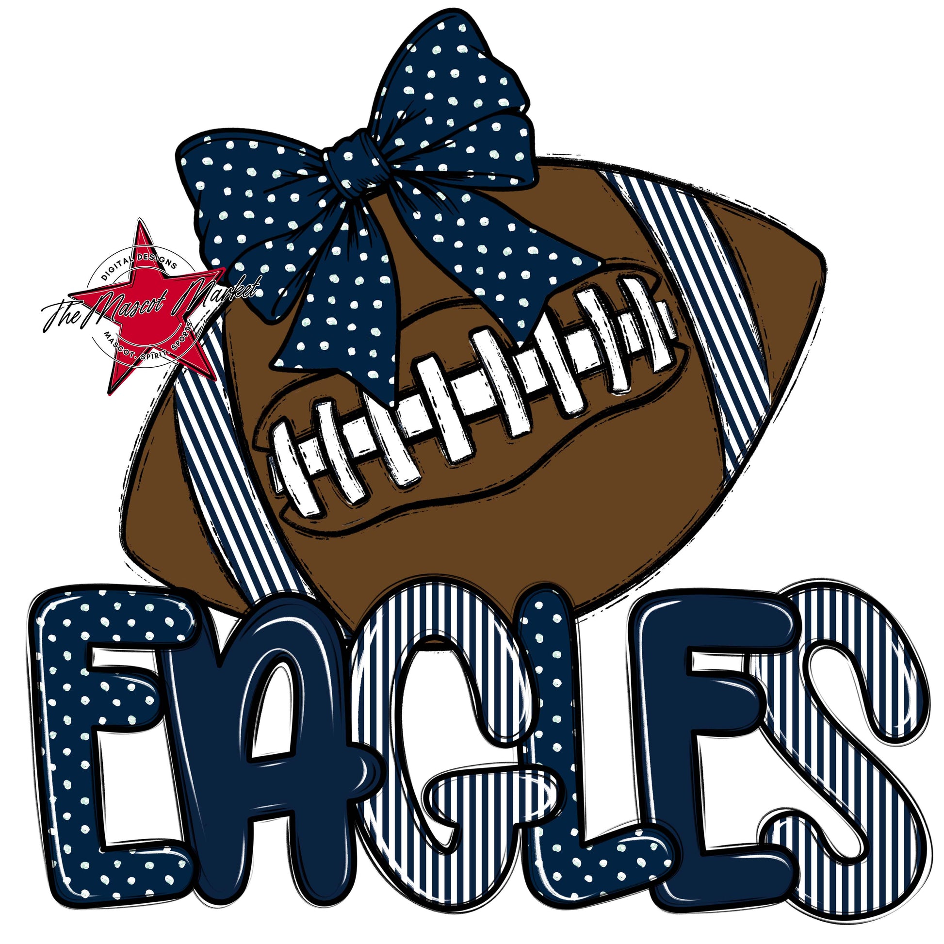 Eagles Football Spirit Design-Navy