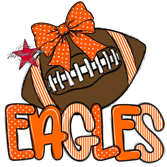 Eagles Football Spirit Design-Orange