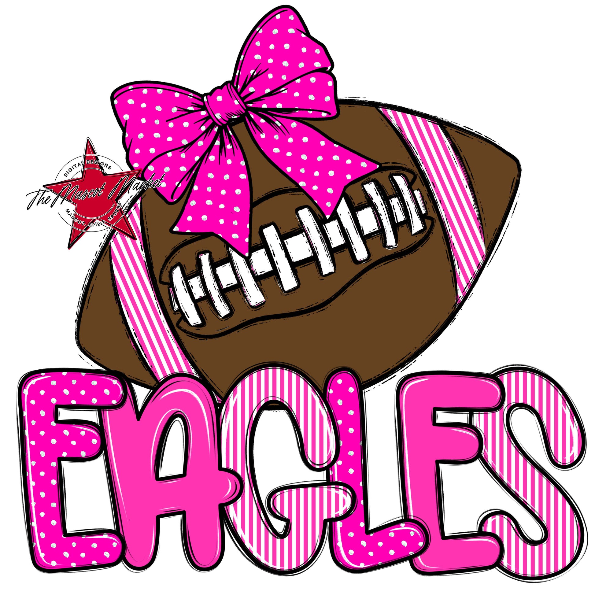 Eagles Football Spirit Design-Pink