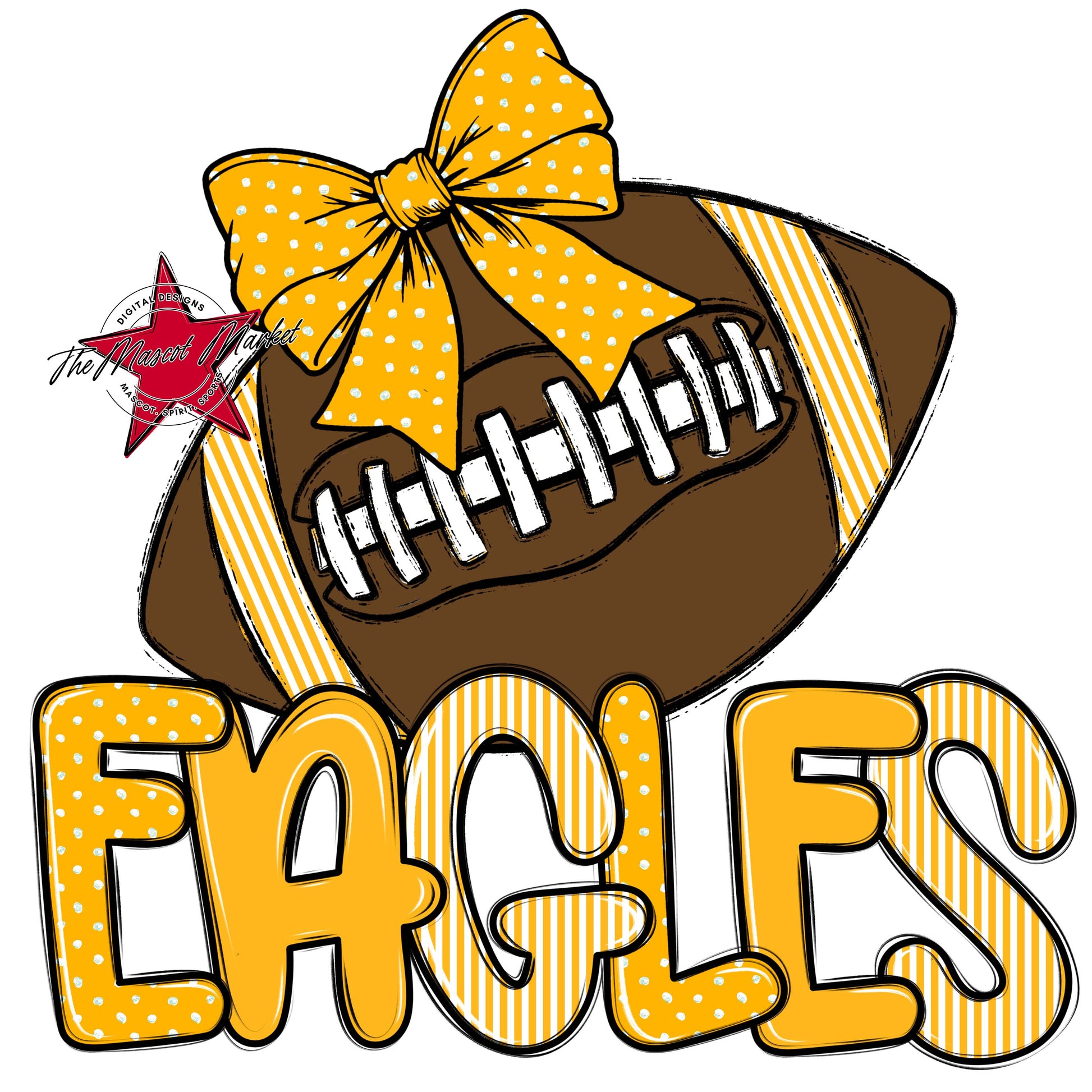 Eagles Football Spirit Design-Yellow
