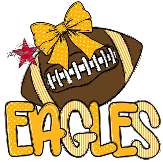 Eagles Football Spirit Design-Yellow