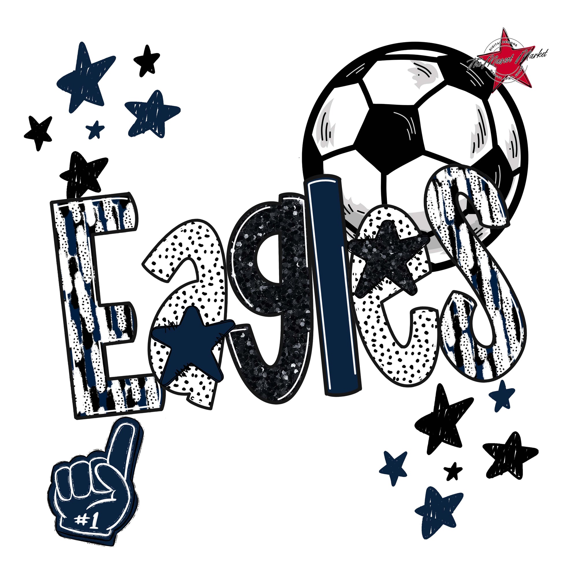 Eagles Soccer Scrape-Navy