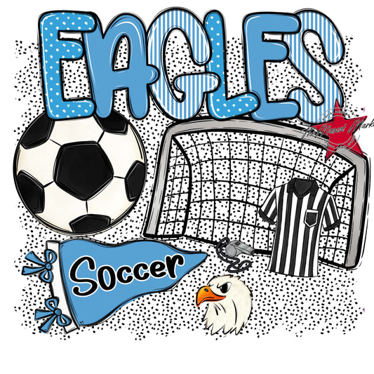 Eagles Soccer Spirit-Carolina Blue